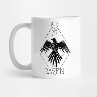 Raven Indian Tattoo Style Mug